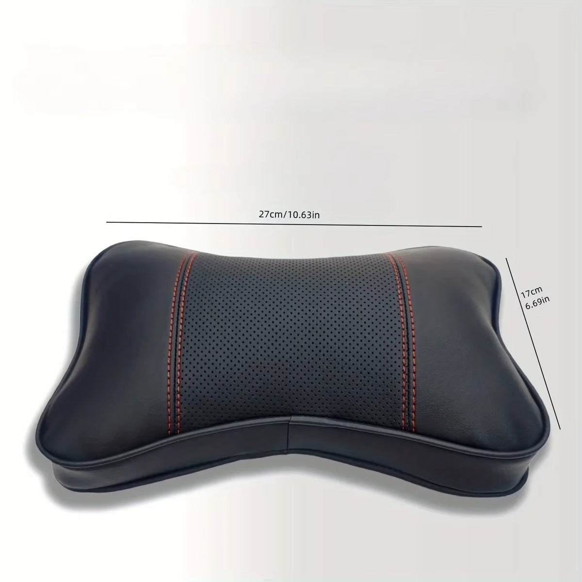Ergonomic Leather Car Headrest – Adjustable Comfort Neck Support Cushion